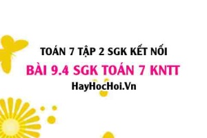 Bài 9.4 SGK Toán 7 Tập 2 Kết nối tri thức